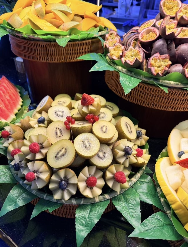 Buffet fruits tropicaux
